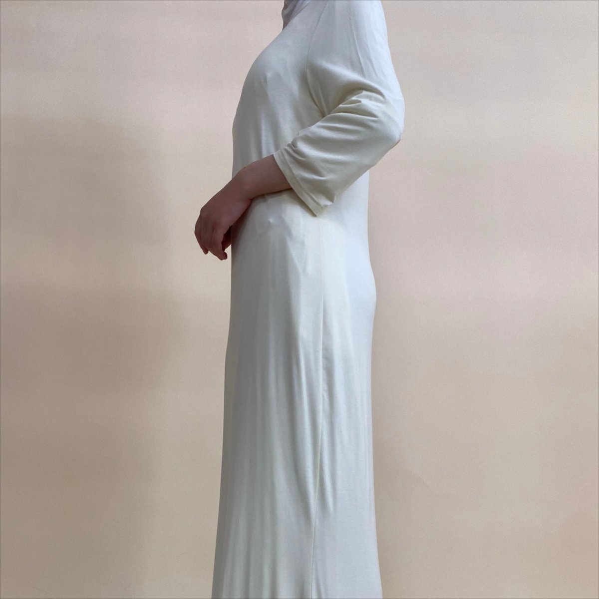 Luxury Crystal Embellished Cape Abaya Set with Inner Dress (MA390), view 7