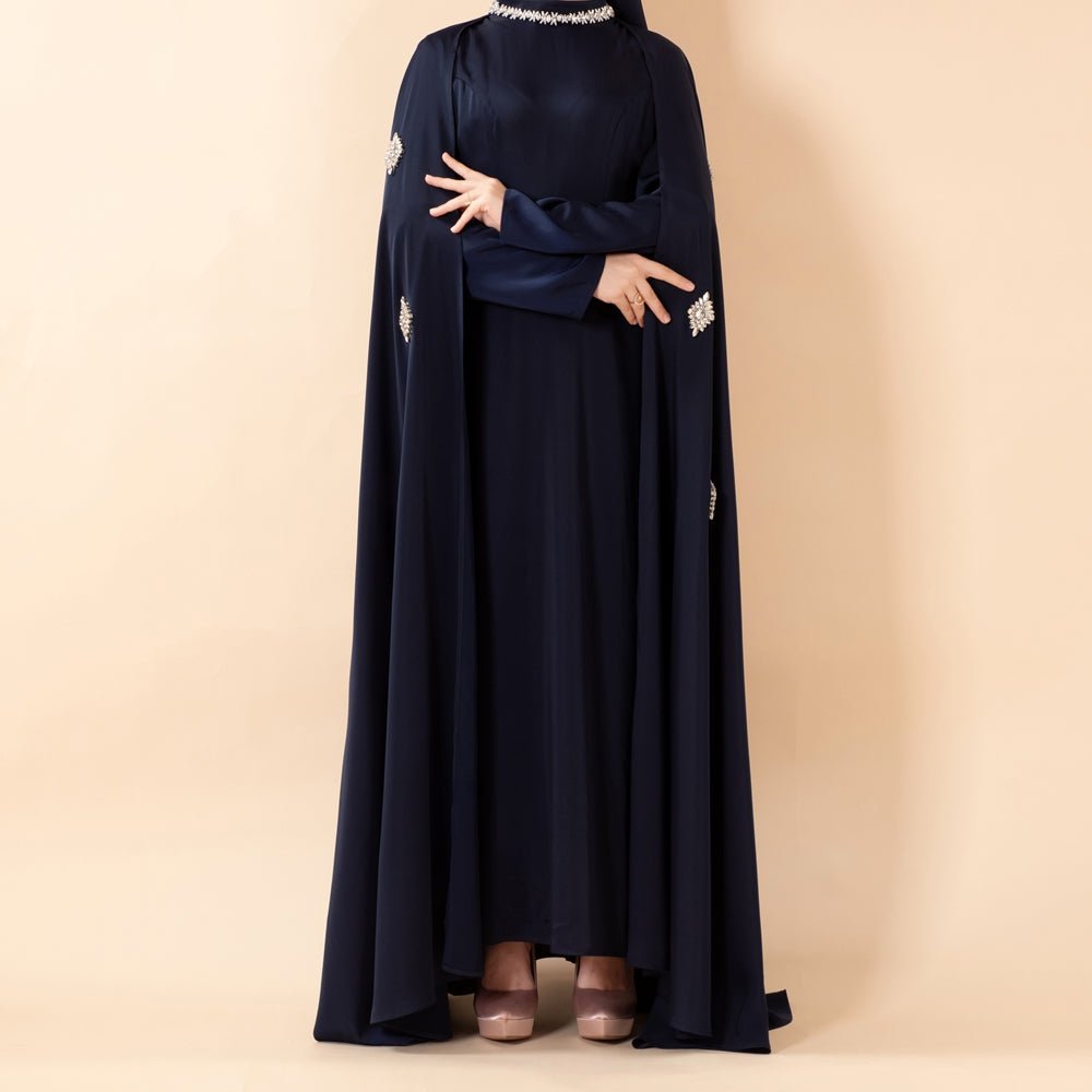 Luxury Satin Royal Cape Abaya(MA326), view 2