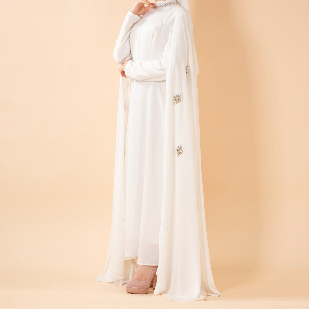 Luxury Satin Royal Cape Abaya(MA326), view 6
