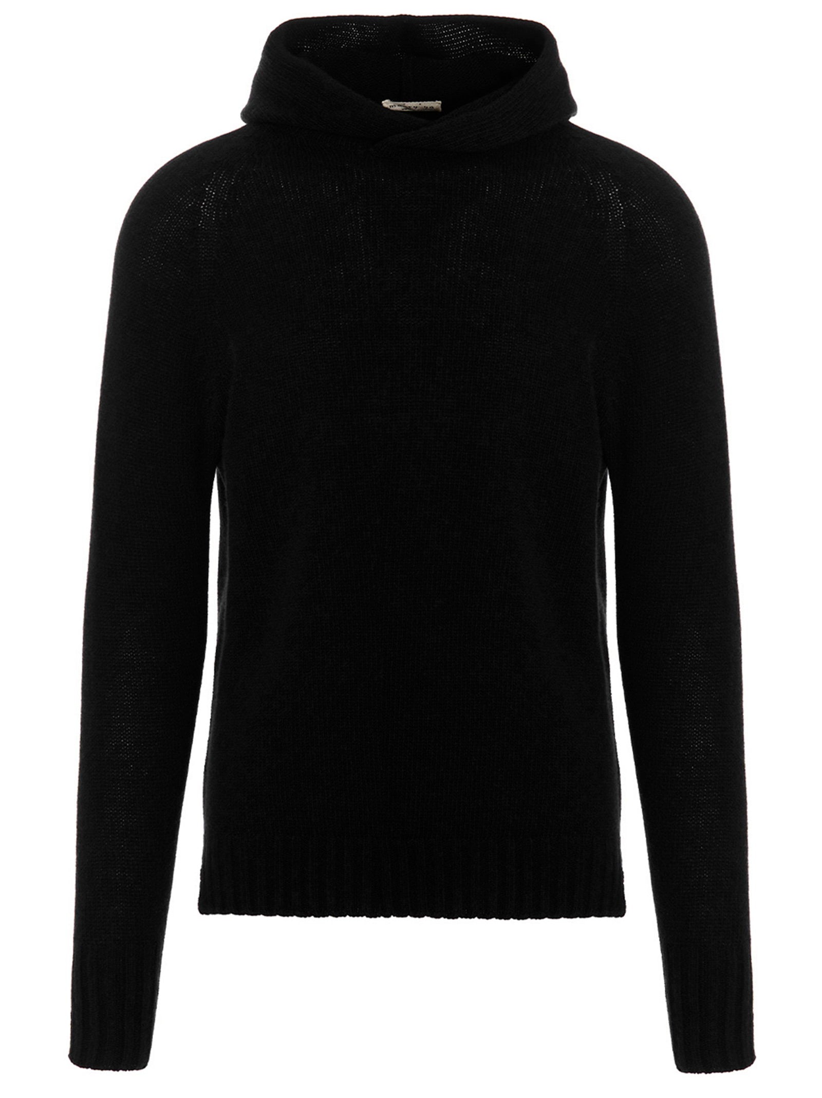 Ma'ry'ya Cashmere Blend Wool Hoodie — Black by Ma'ry'ya