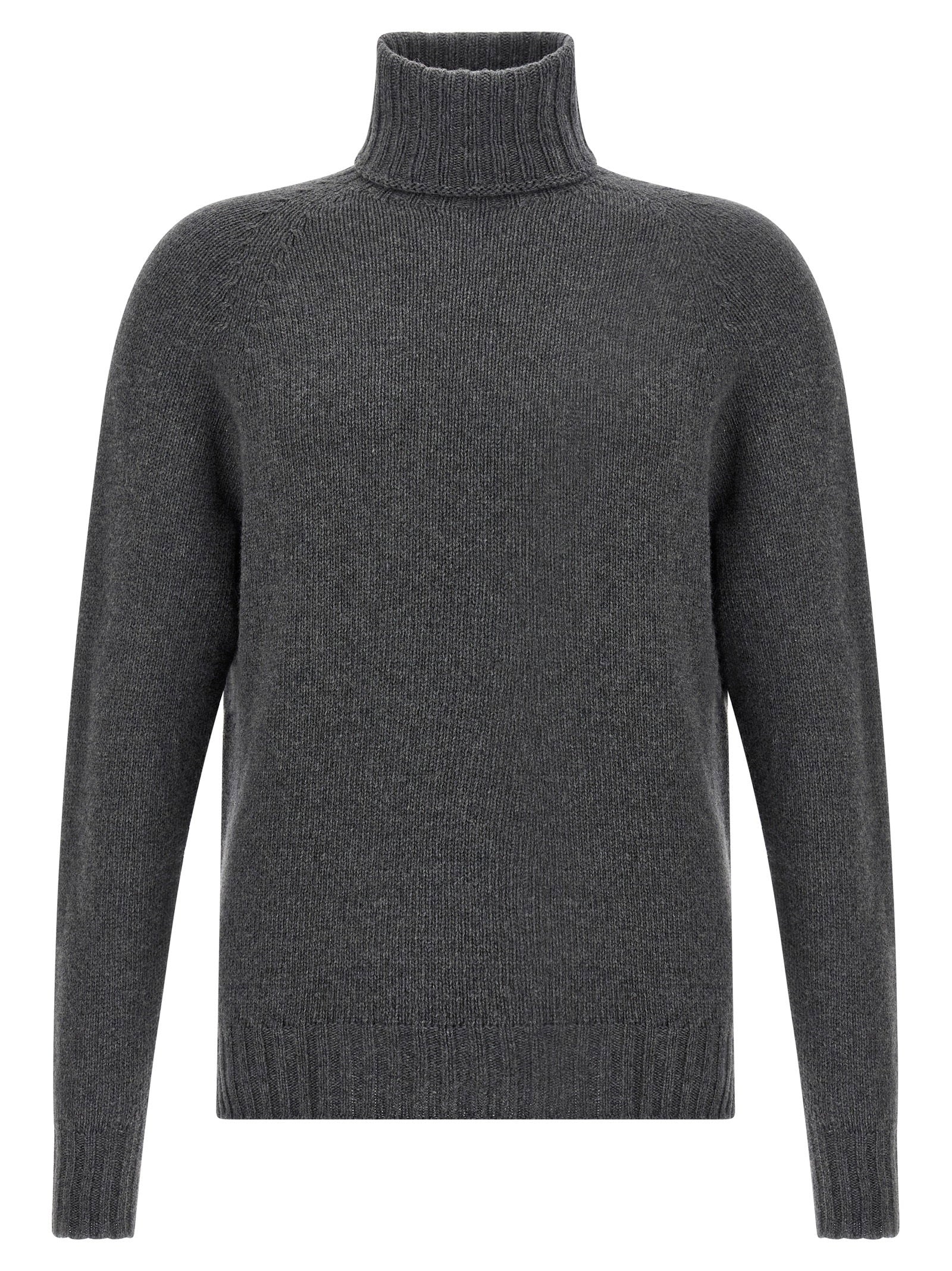 Ma'ry'ya Virgin Wool and Cashmere Blend Sweater — Charcoal by Ma'ry'ya