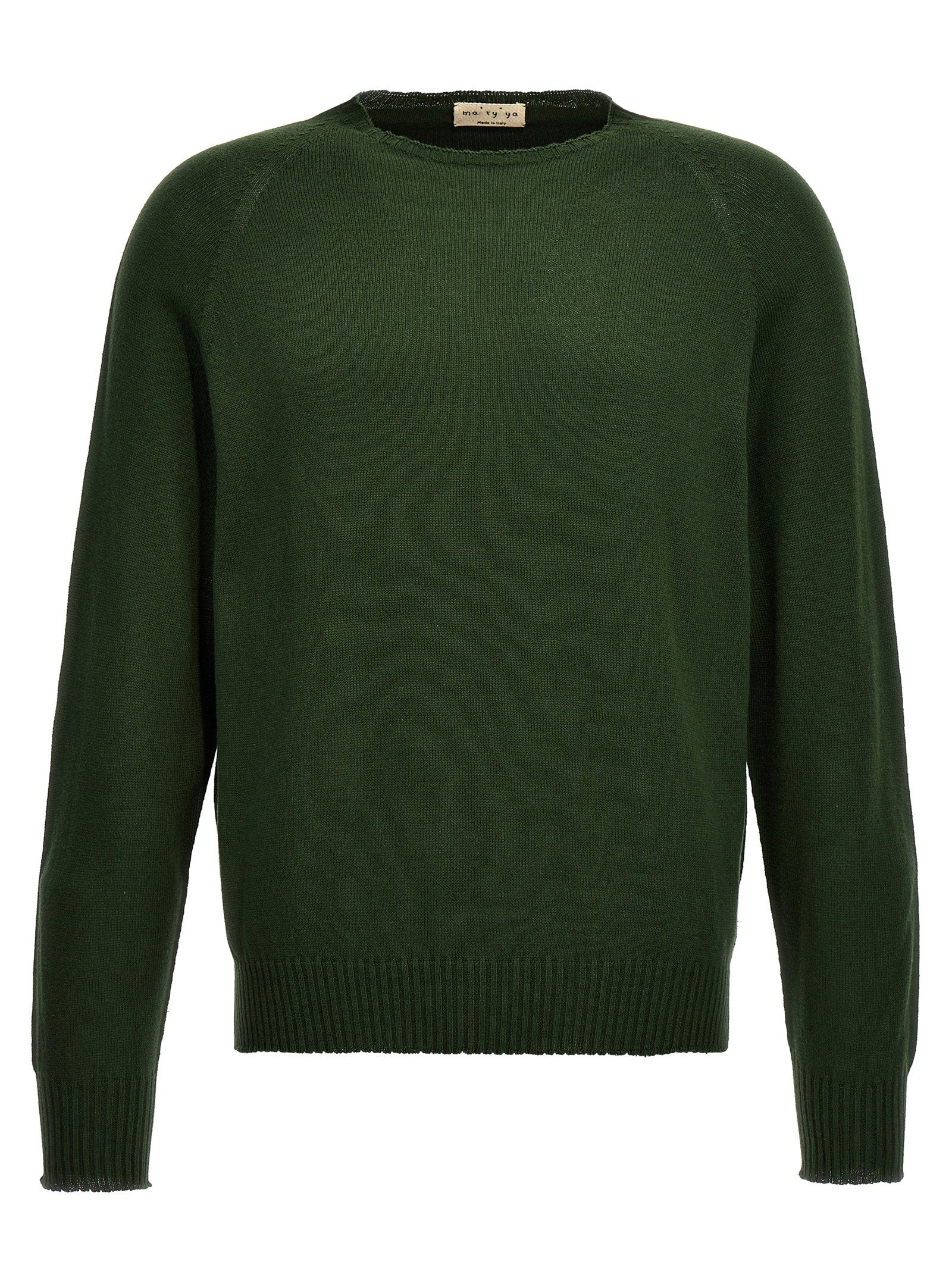 Ma'ry'ya Cotton and Cashmere Blend Sweater — Green by Ma'ry'ya