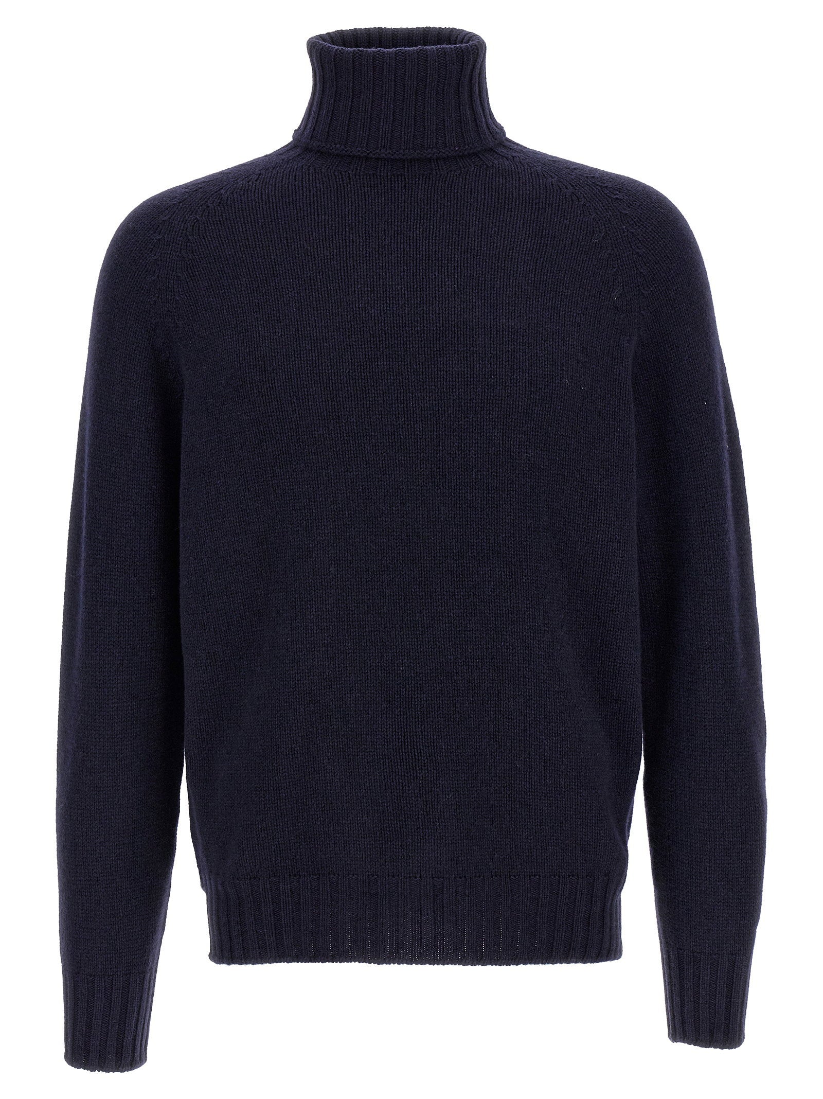 Ma'ry'ya Wool Blend Turtleneck Sweater — Navy by Ma'ry'ya