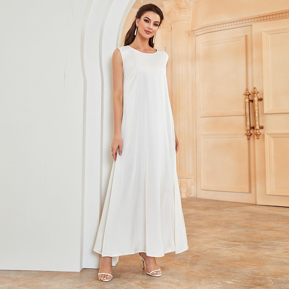 Satin Sleeveless Inner Dress (MA037), view 6