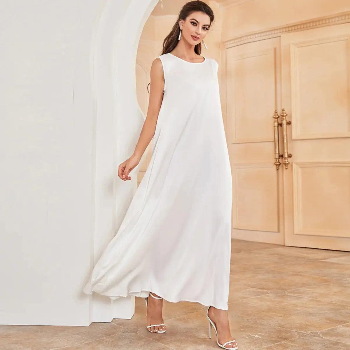 Satin Sleeveless Inner Dress (MA037), view 7