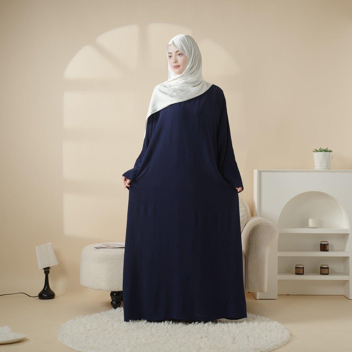Simple Vintage Pleated Abaya (MA042), view 6