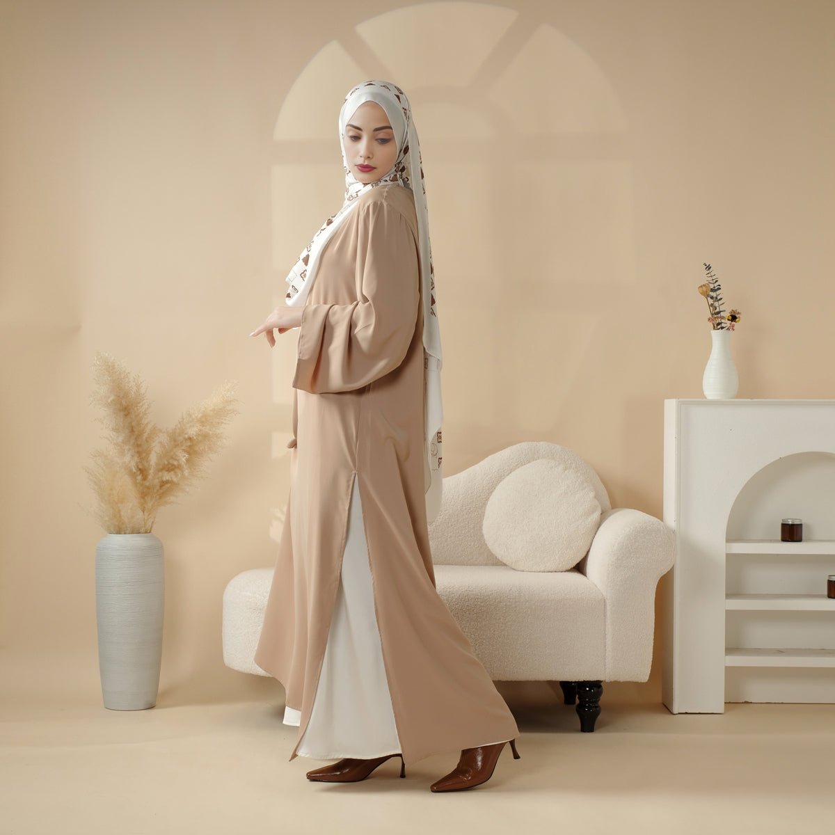 Casual Fashion Slit Abaya (MA063), view 6