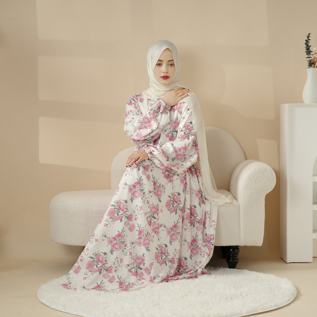 Printed Reversible Abaya (MA082), view 5