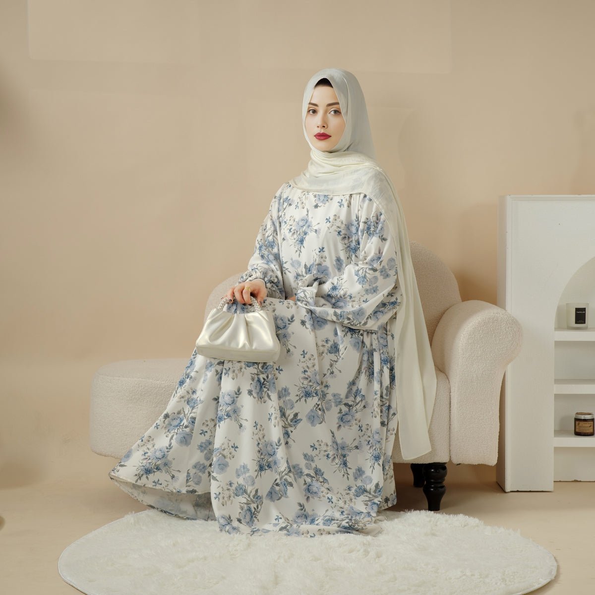 Printed Reversible Abaya (MA082), view 7