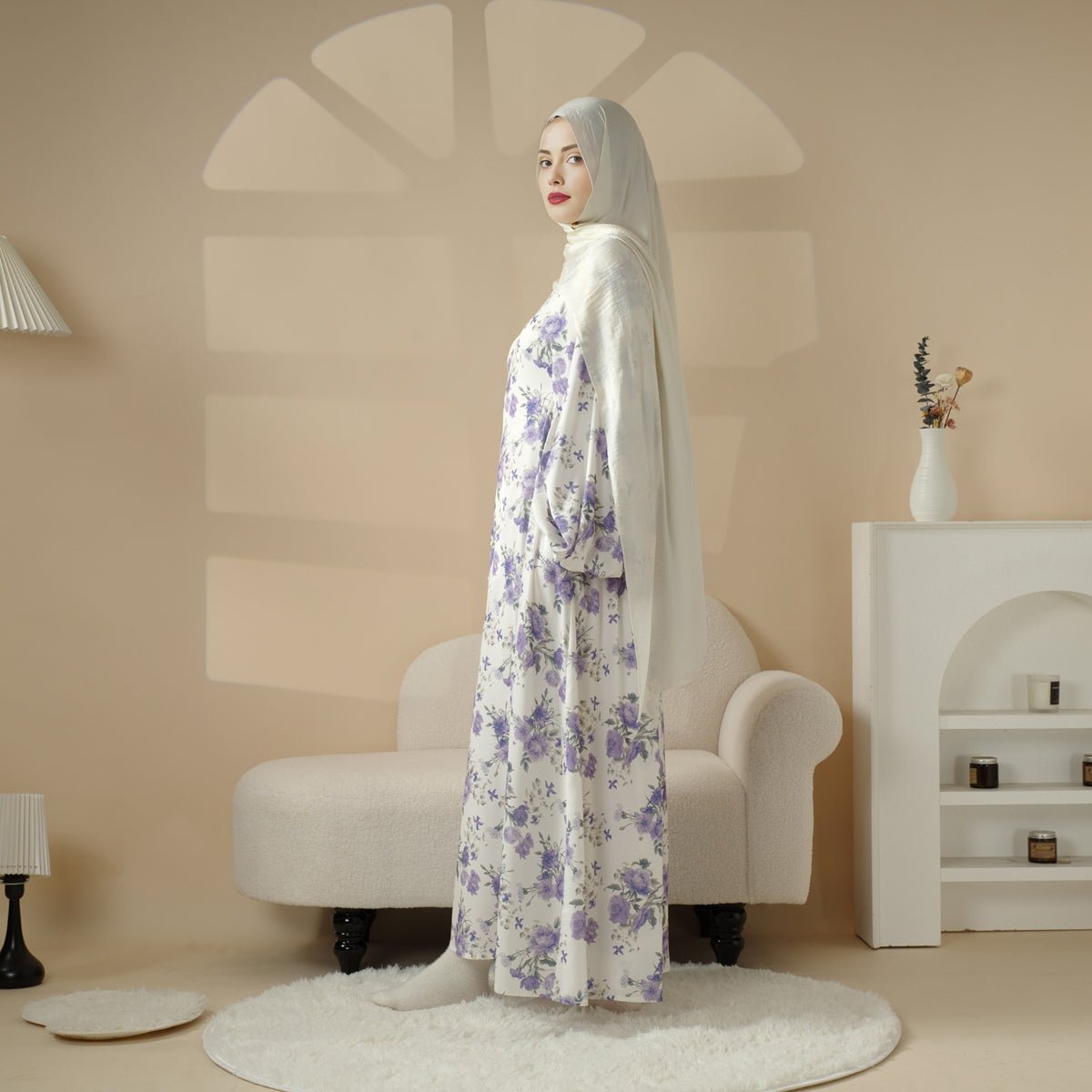 Printed Reversible Abaya (MA082), view 8