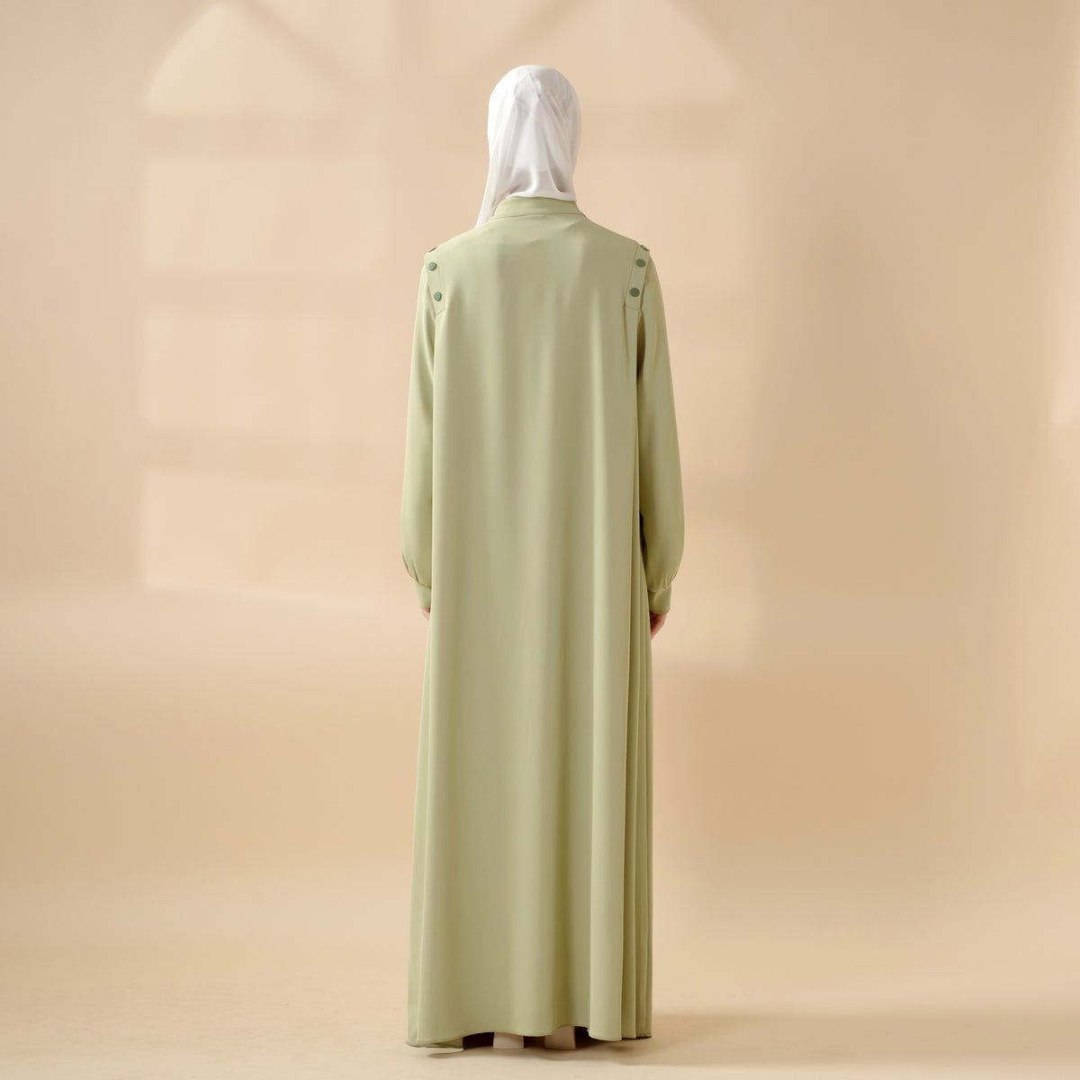 Macaron Color Shoulder Button Pullover Abaya (MA083), view 6