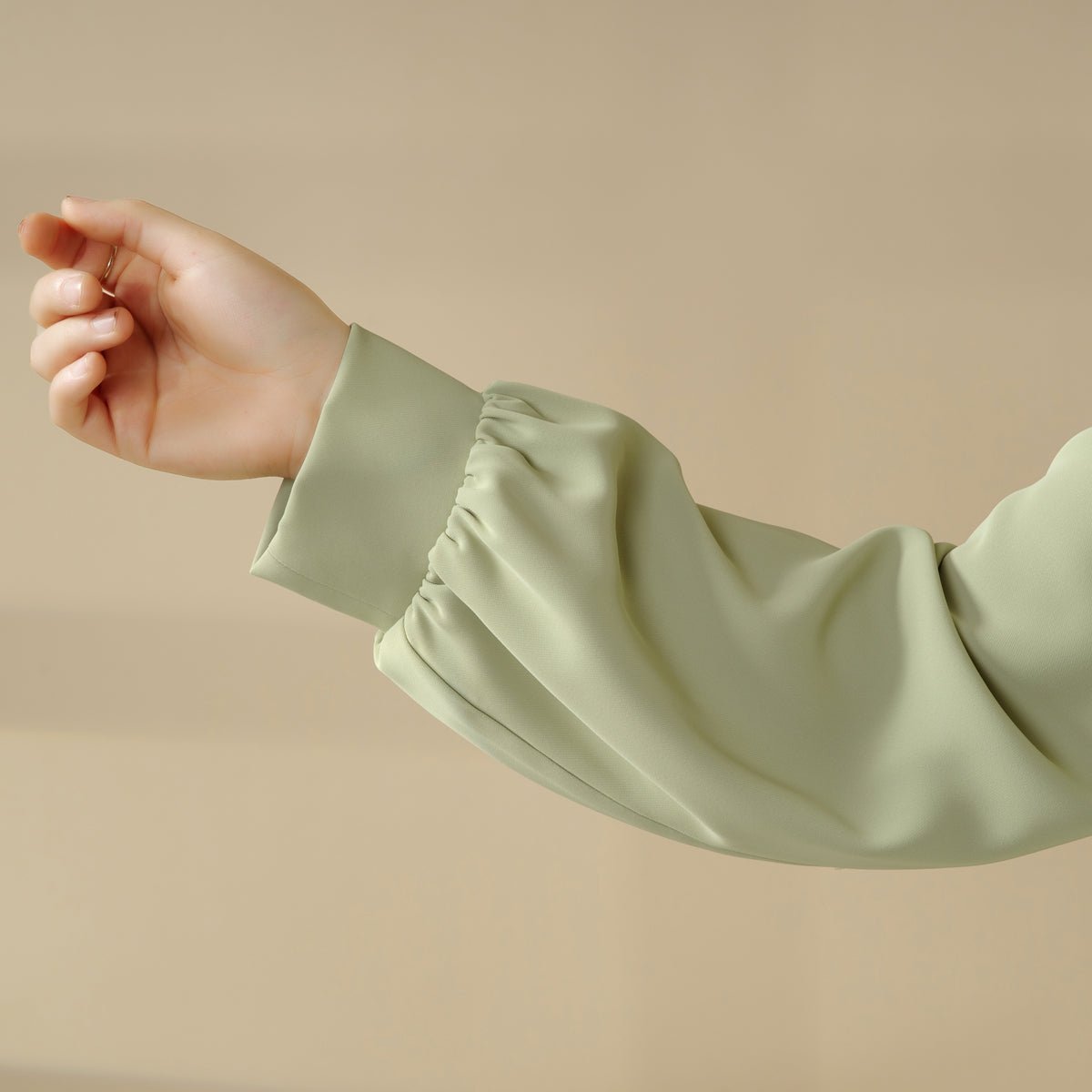 Macaron Color Shoulder Button Pullover Abaya (MA083), view 8