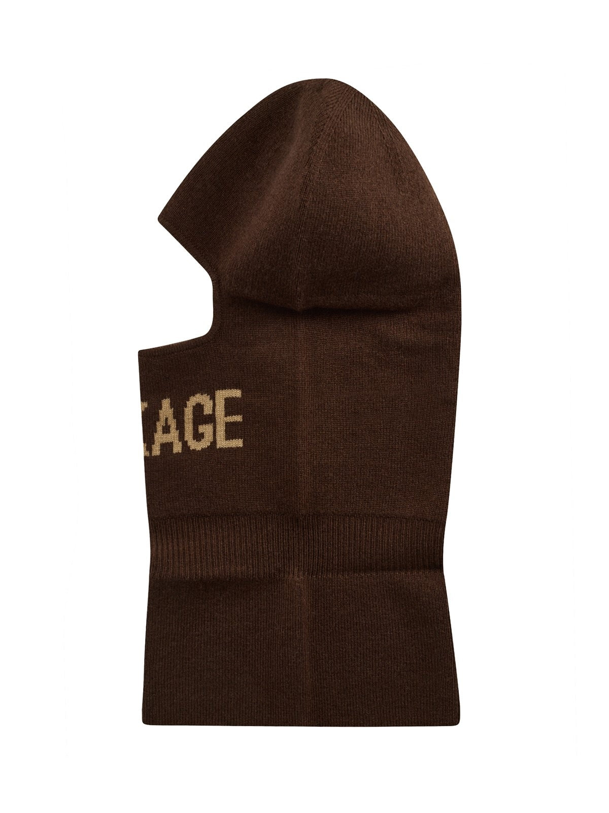 Mackage BALACOFFEE Logo-Jacquard Balaclava — Brown, view 2