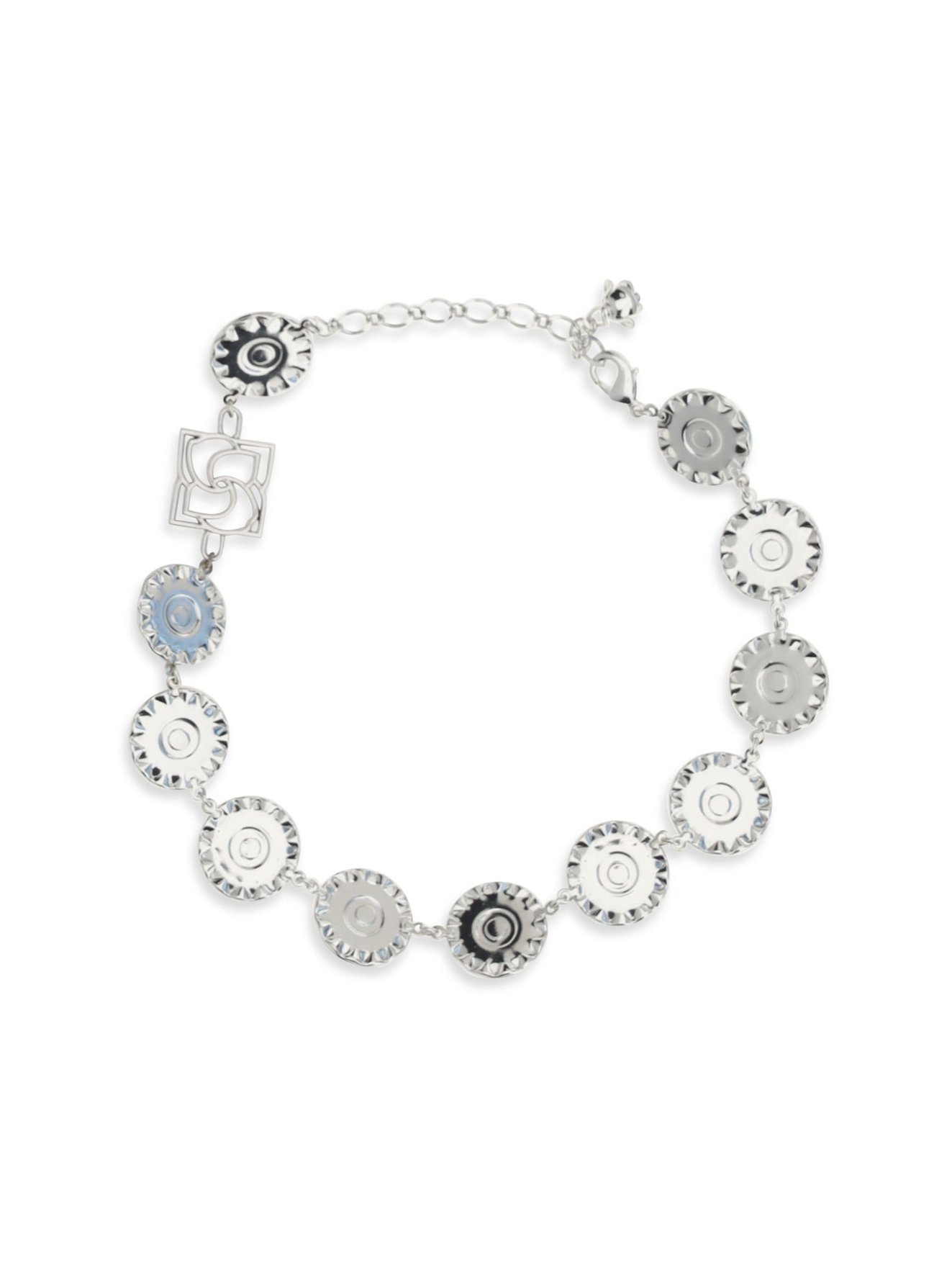 Magda Butrym Pearl and Crystal Necklace — Silver, view 2