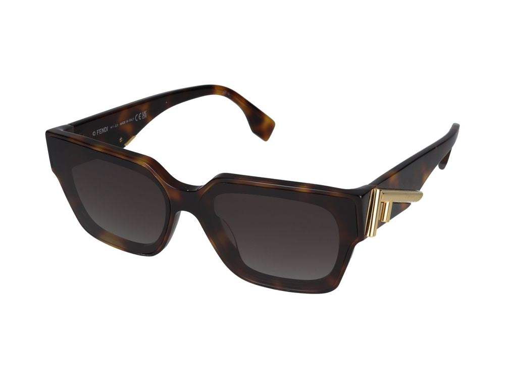 Maison Fendi FE40099I Tortoiseshell Acetate Sunglasses — Tortoiseshell, view 2