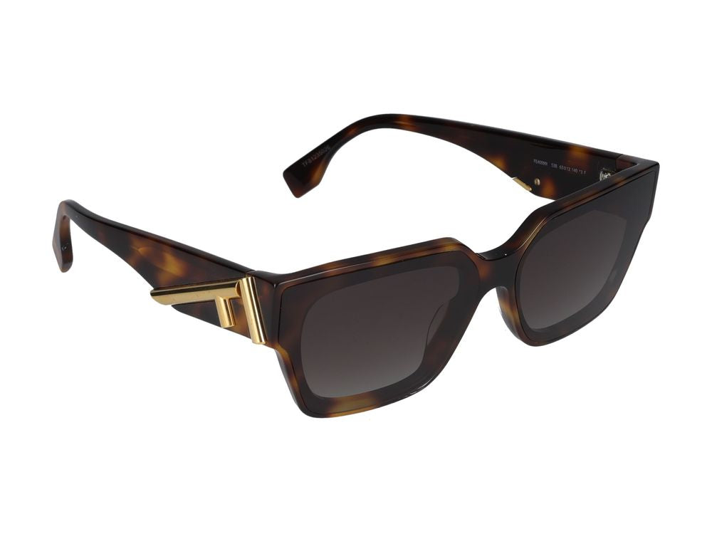 Maison Fendi FE40099I Tortoiseshell Acetate Sunglasses — Tortoiseshell, view 4