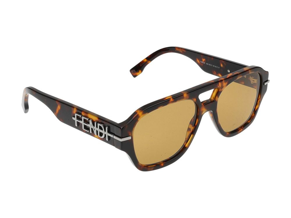Maison Fendi FE40130I Tortoiseshell Acetate Sunglasses — Tortoiseshell, view 3