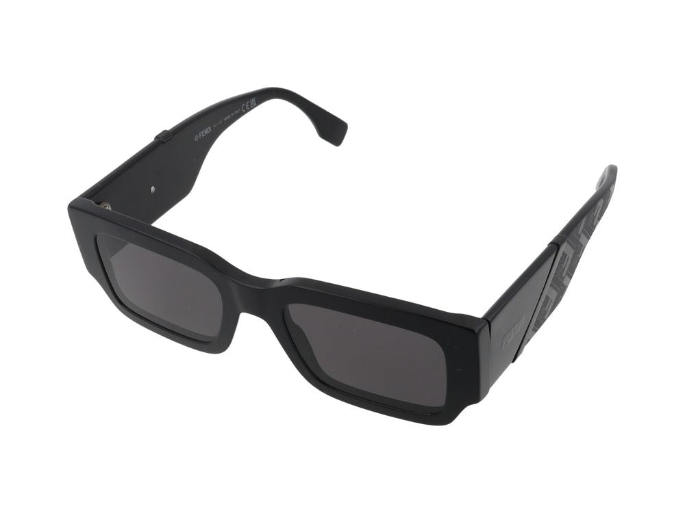 Maison Fendi FE40131I Rectangular Frame Sunglasses — Black, view 2
