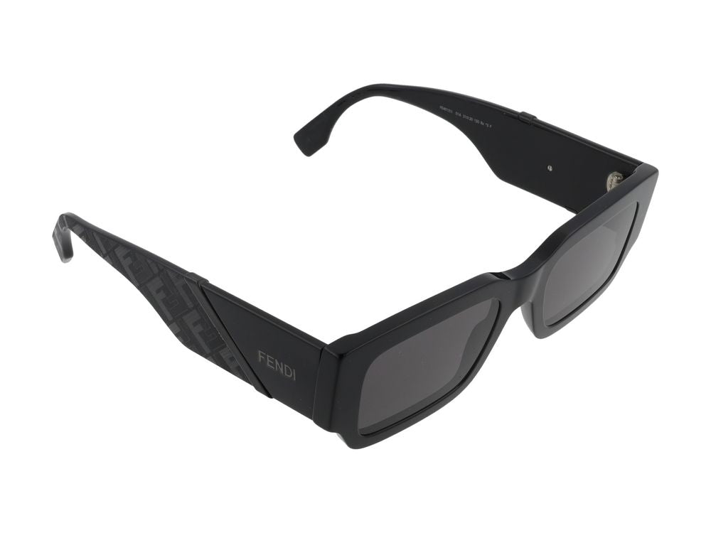 Maison Fendi FE40131I Rectangular Frame Sunglasses — Black, view 4