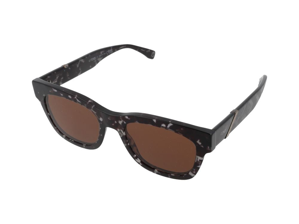 Maison Fendi FE40132I Tortoiseshell Frame Sunglasses — Black, view 2