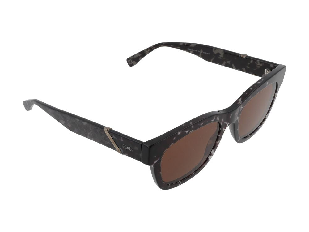 Maison Fendi FE40132I Tortoiseshell Frame Sunglasses — Black, view 4