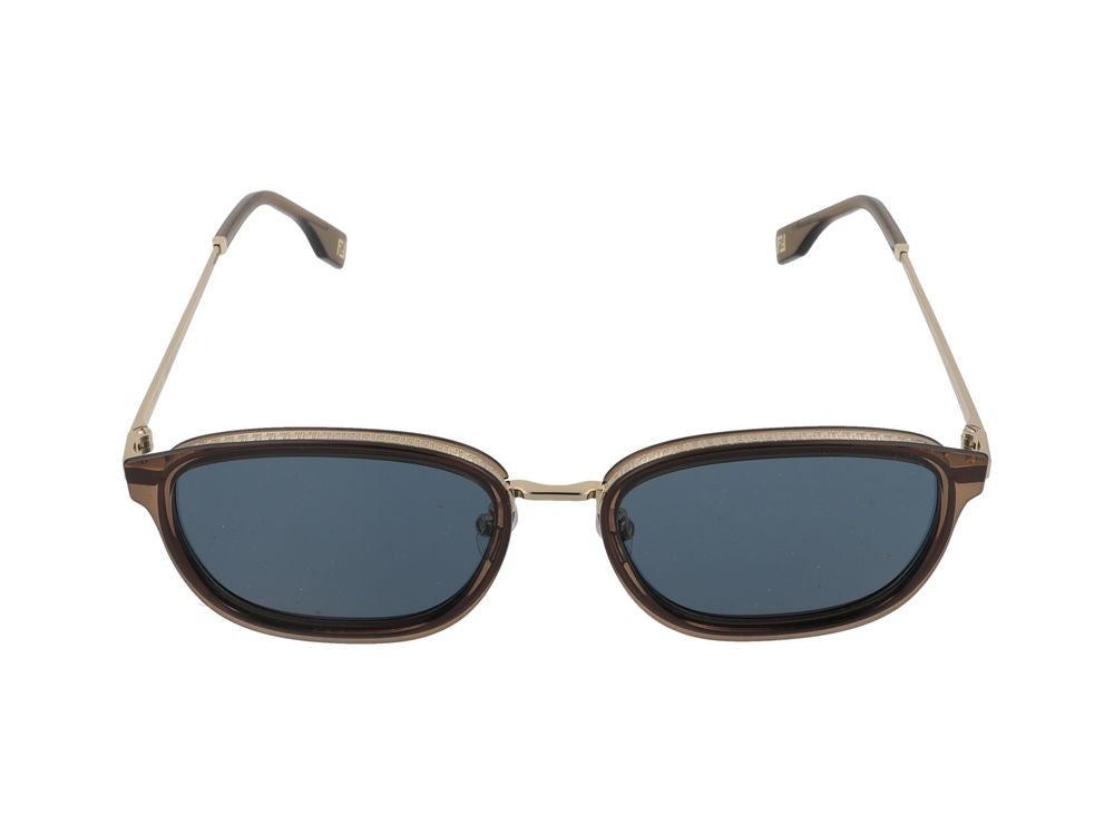 Maison Fendi FE40155U Mixed-Material Frame Sunglasses — Blue by Maison Fendi