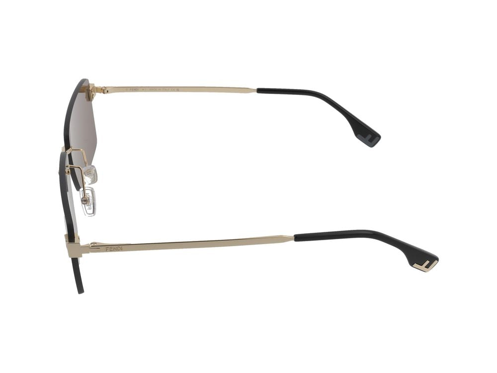 Maison Fendi FE40165U Rimless Sunglasses — Brown, view 3