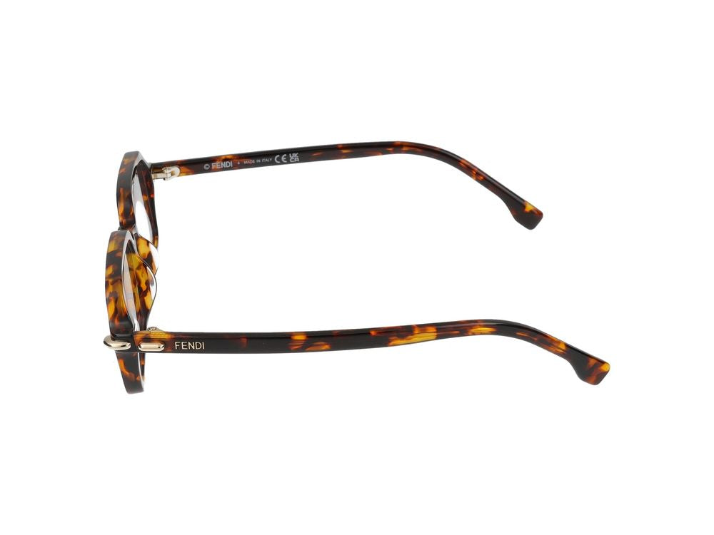 Maison Fendi FE40174I Tortoiseshell Square Eyeglasses — Tortoiseshell, view 2