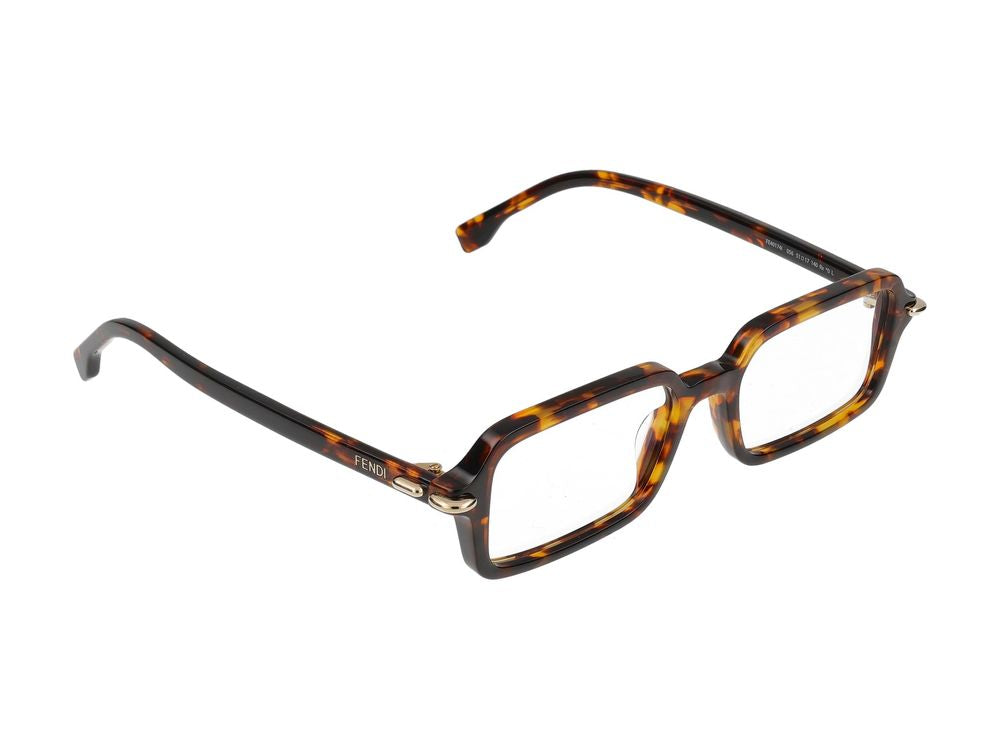 Maison Fendi FE40174I Tortoiseshell Square Eyeglasses — Tortoiseshell, view 3