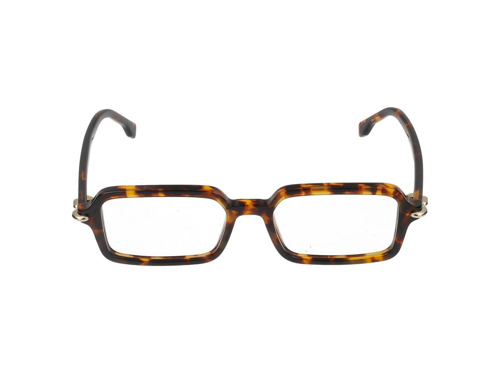 Maison Fendi FE40174I Tortoiseshell Square Eyeglasses — Tortoiseshell, view 4