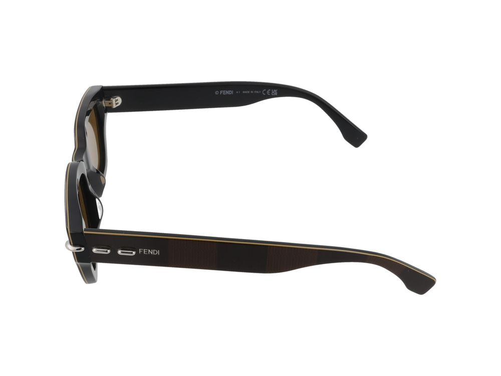Maison Fendi FE40191I Injected Acetate Sunglasses — Black, view 3