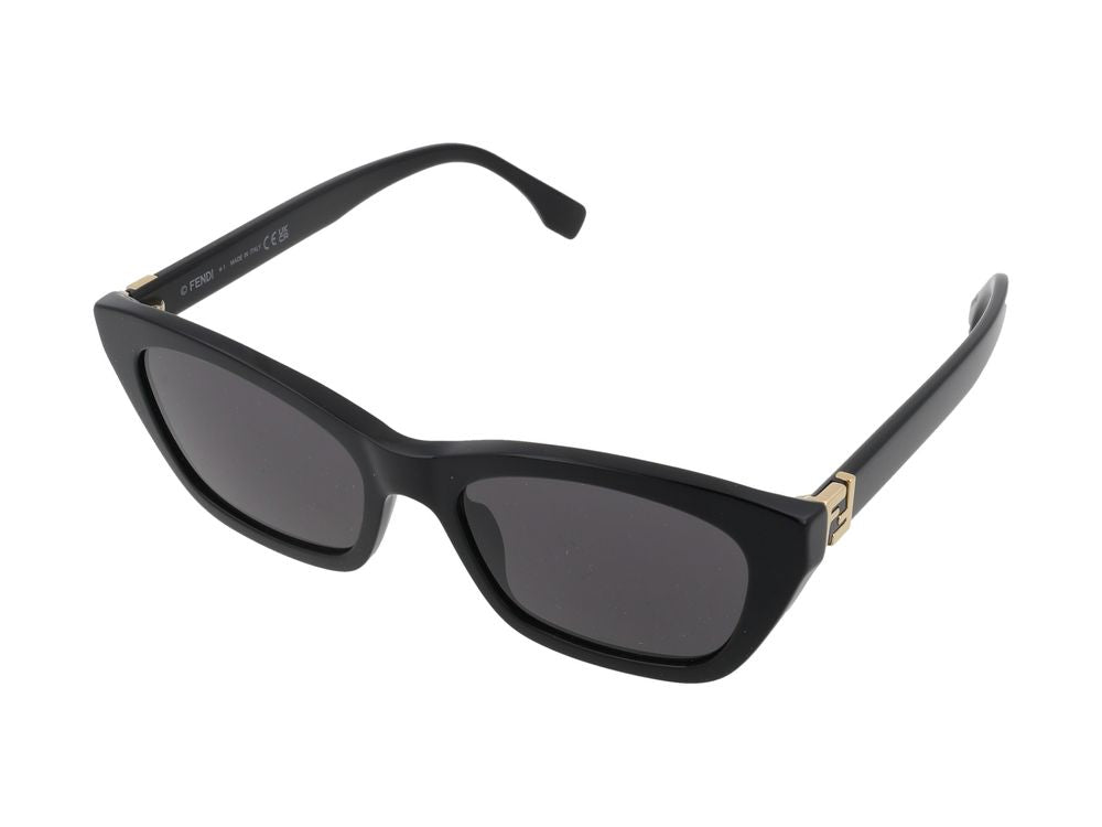 Maison Fendi FE40205I Cat-Eye Black Sunglasses — Black, view 2