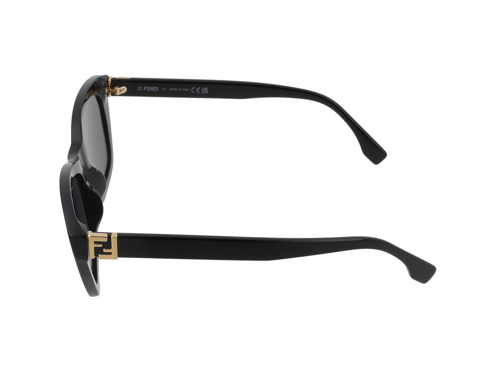 Maison Fendi FE40205I Cat-Eye Black Sunglasses — Black, view 3
