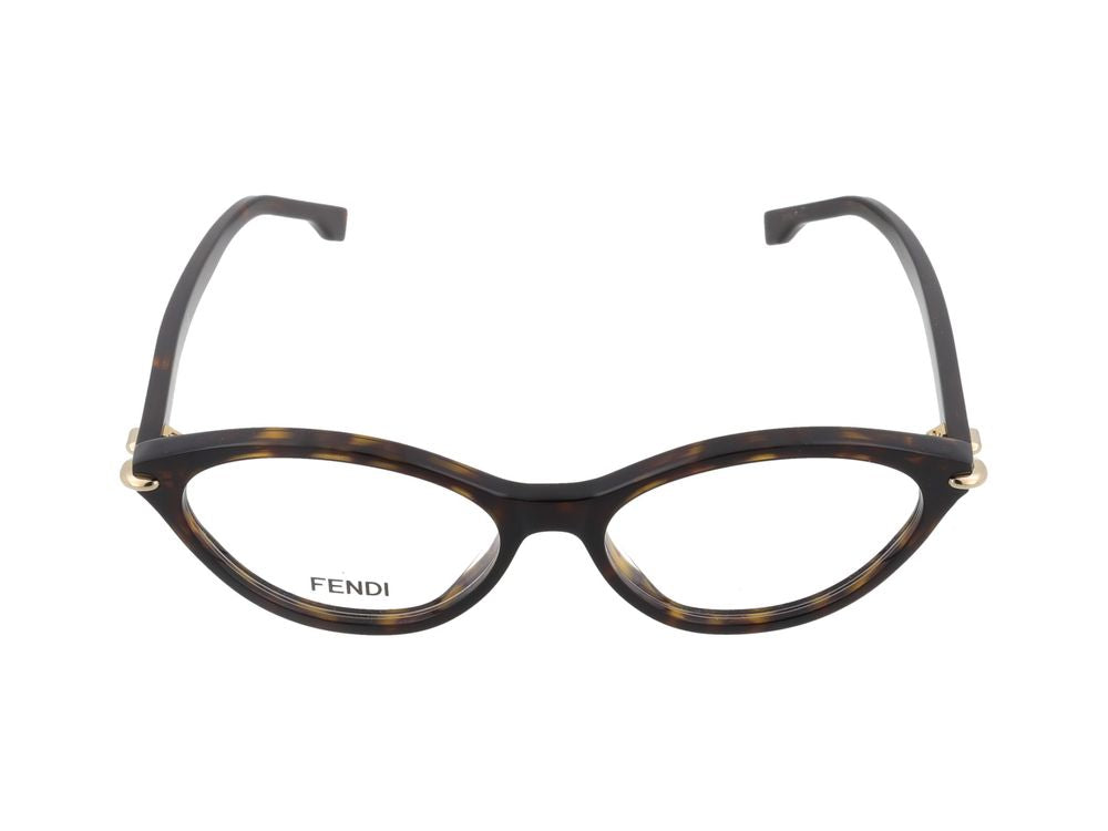 Maison Fendi FE50126I Tortoiseshell Cat-Eye Eyeglasses — Tortoiseshell by Maison Fendi