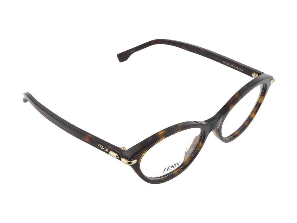 Maison Fendi FE50126I Tortoiseshell Cat-Eye Eyeglasses — Tortoiseshell, view 4