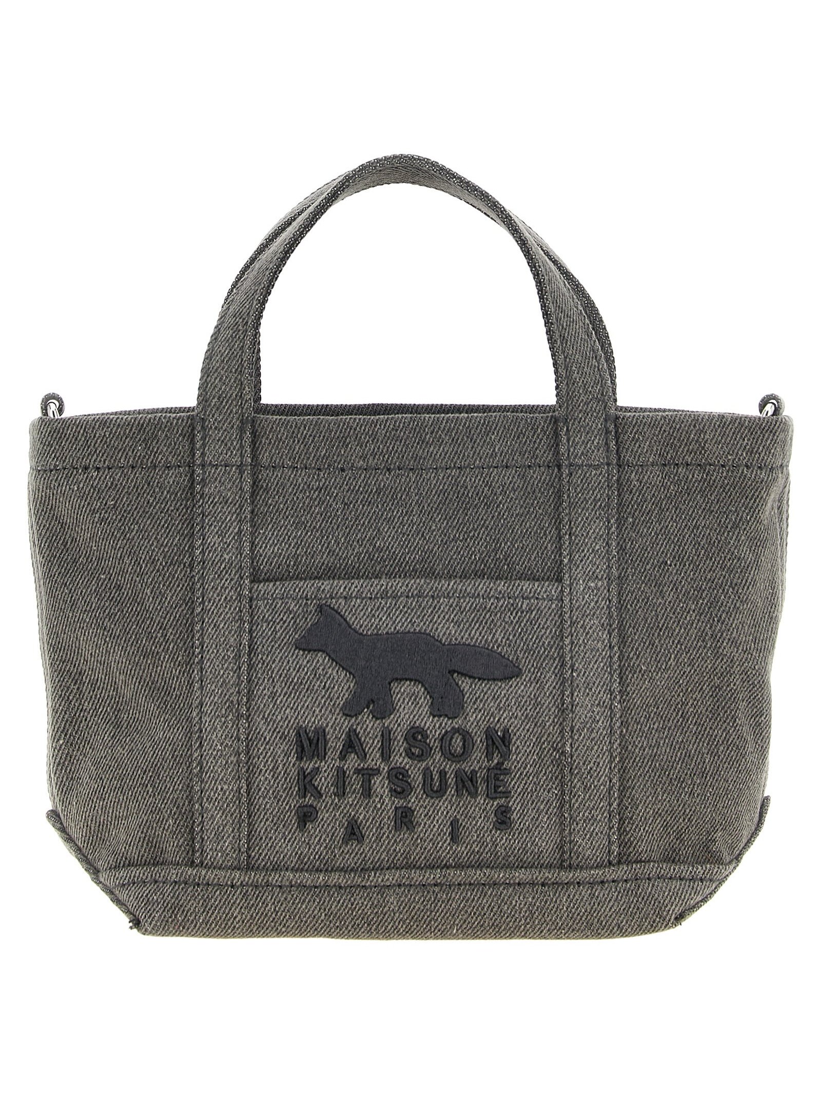 Maison Kitsuné Denim Bag — Gray by Maison Kitsune