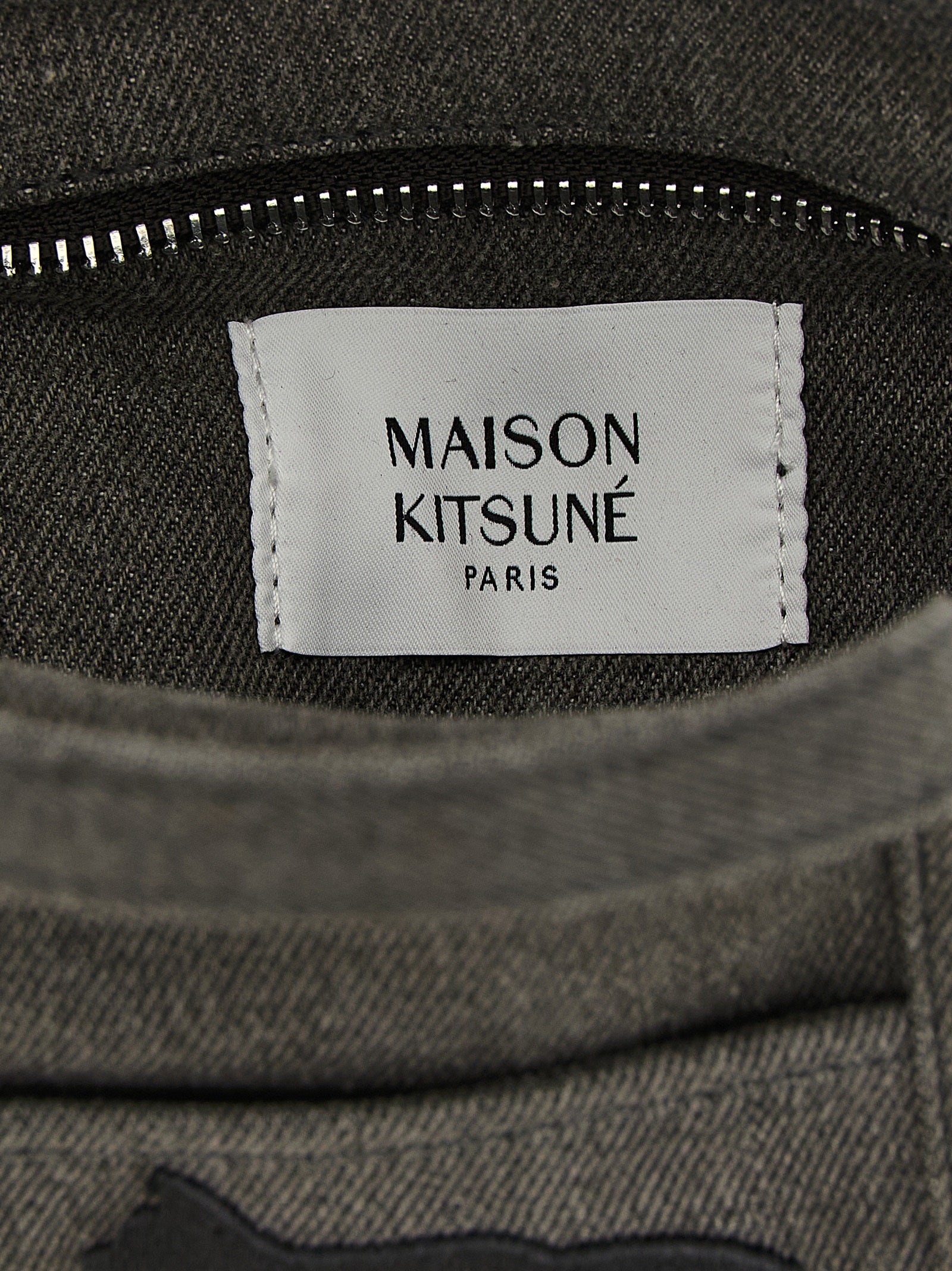 Maison Kitsuné Denim Bag — Gray, view 4