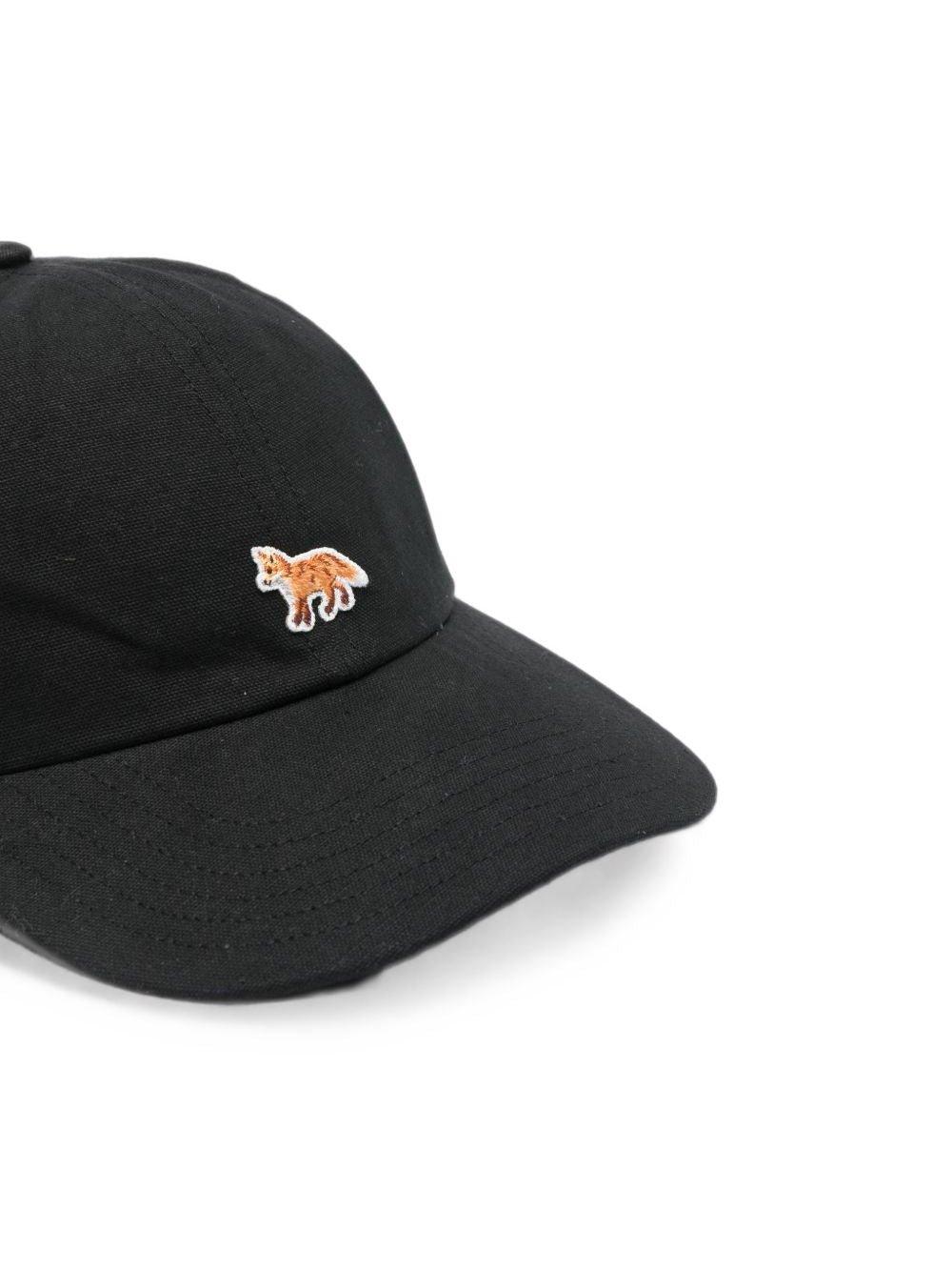 Maison Kitsuné Baseball Cap — Black, view 3