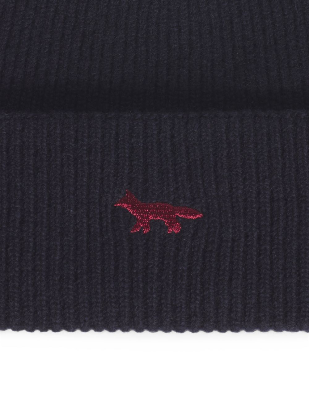 Maison Kitsuné Embroidered Fox Beanie, view 2