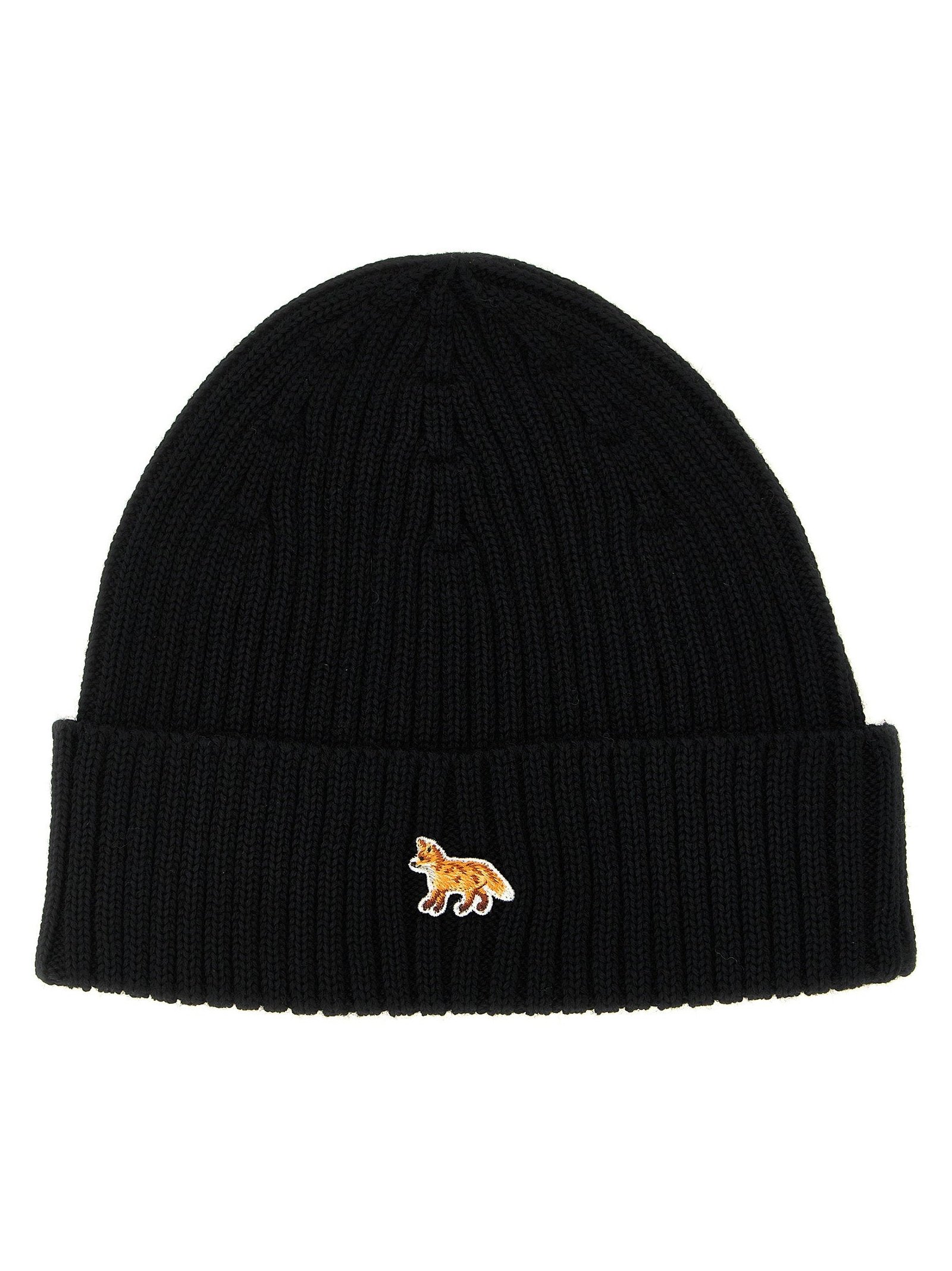 Maison Kitsuné Beanie — Black by Maison Kitsune
