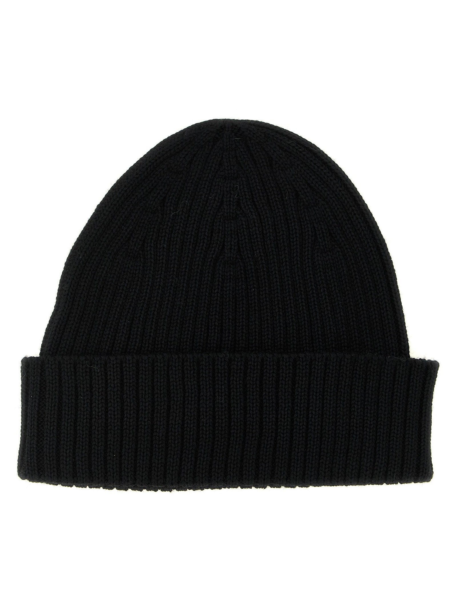 Maison Kitsuné Beanie — Black, view 2