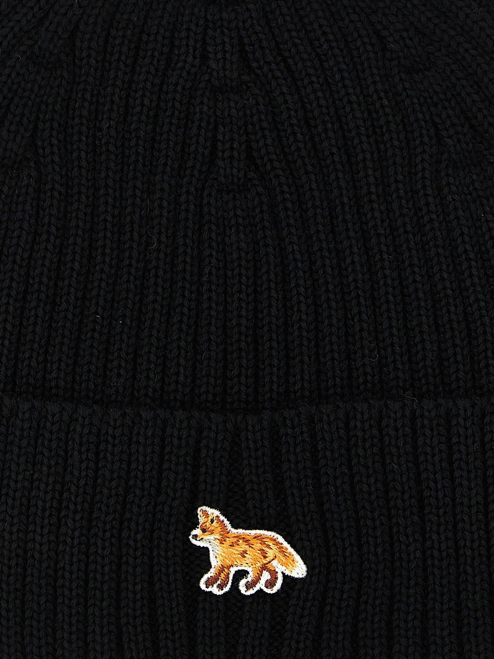 Maison Kitsuné Beanie — Black, view 3
