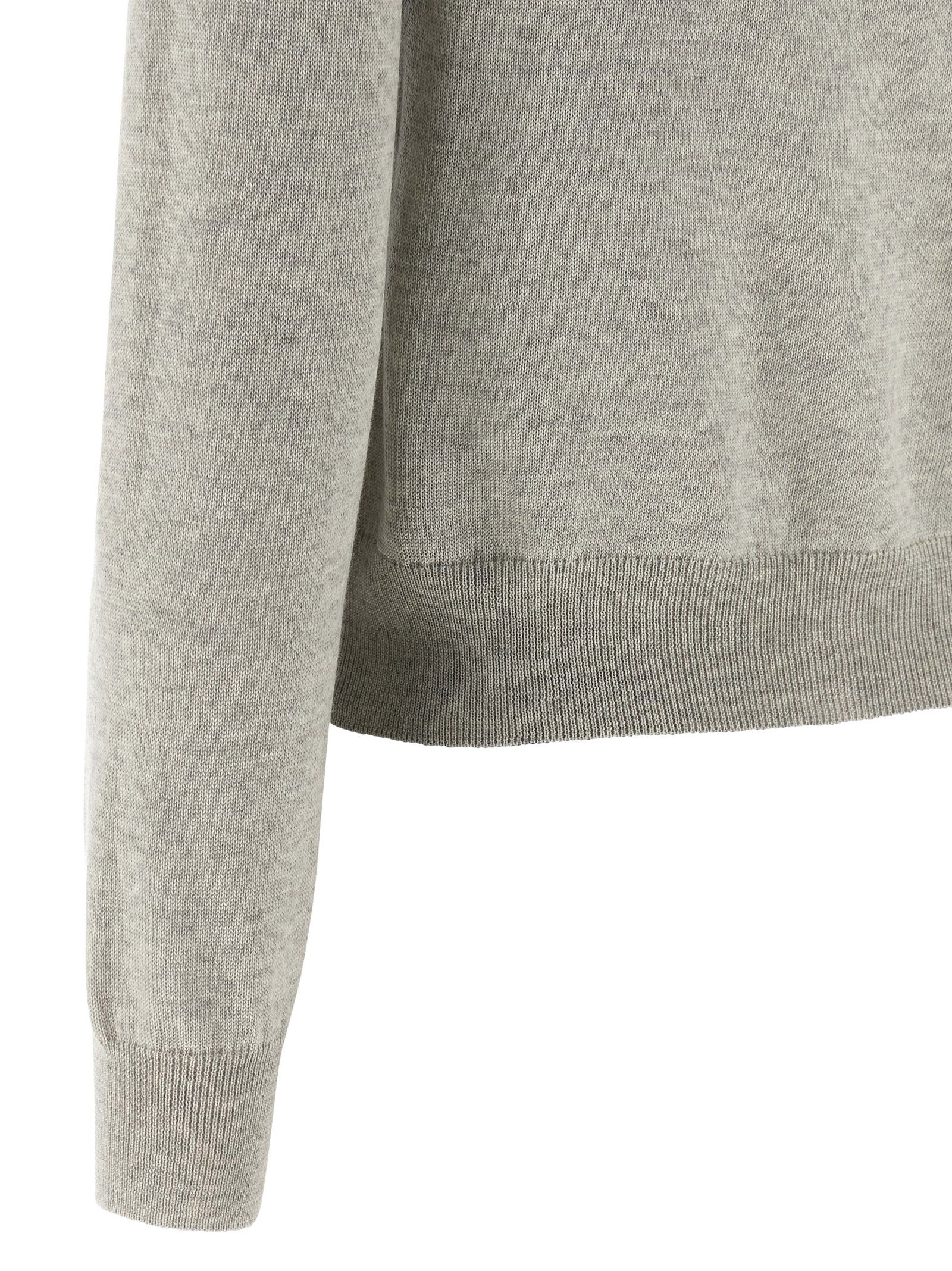 Maison Kitsuné Extrafine Wool Baby Fox Patch Cardigan — Beige, view 4