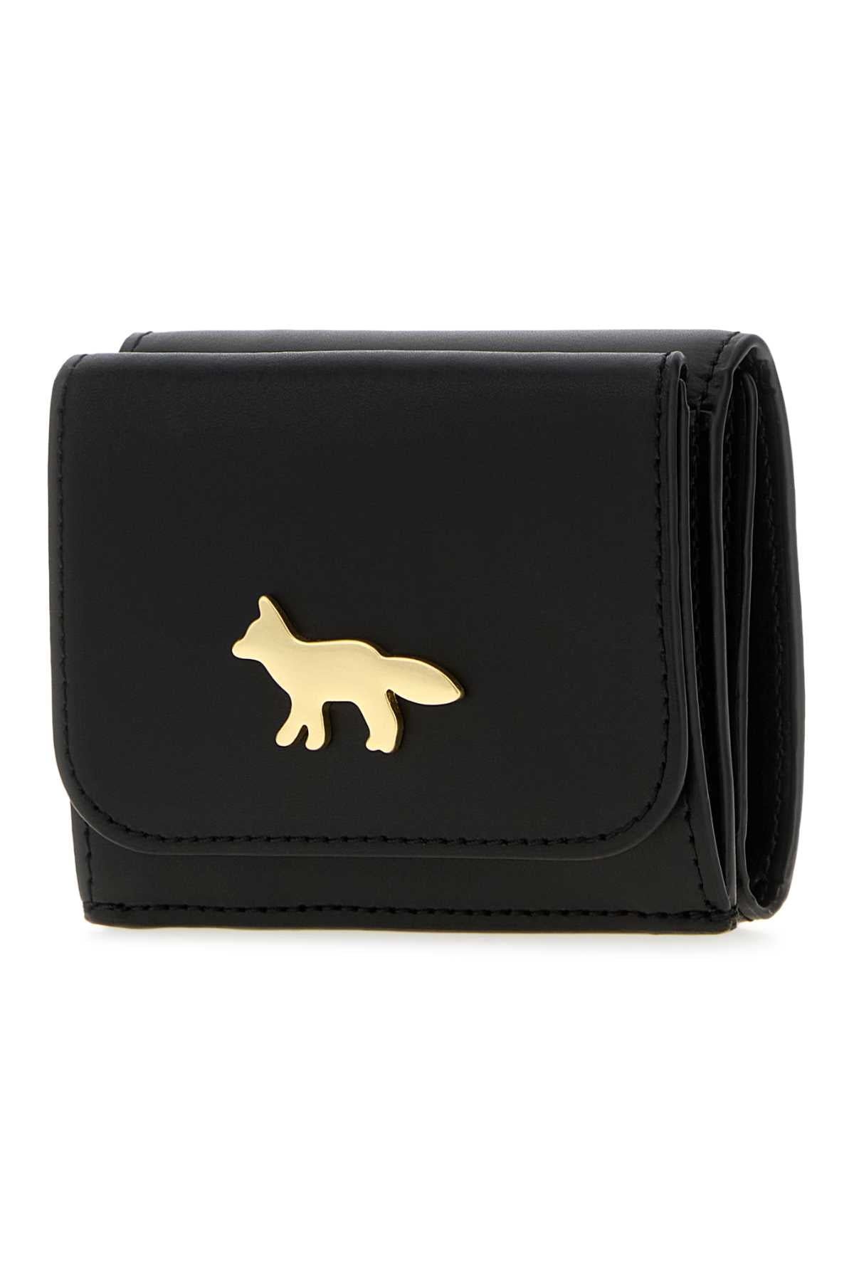 Maison Kitsune Edie Wallet — Black, view 2