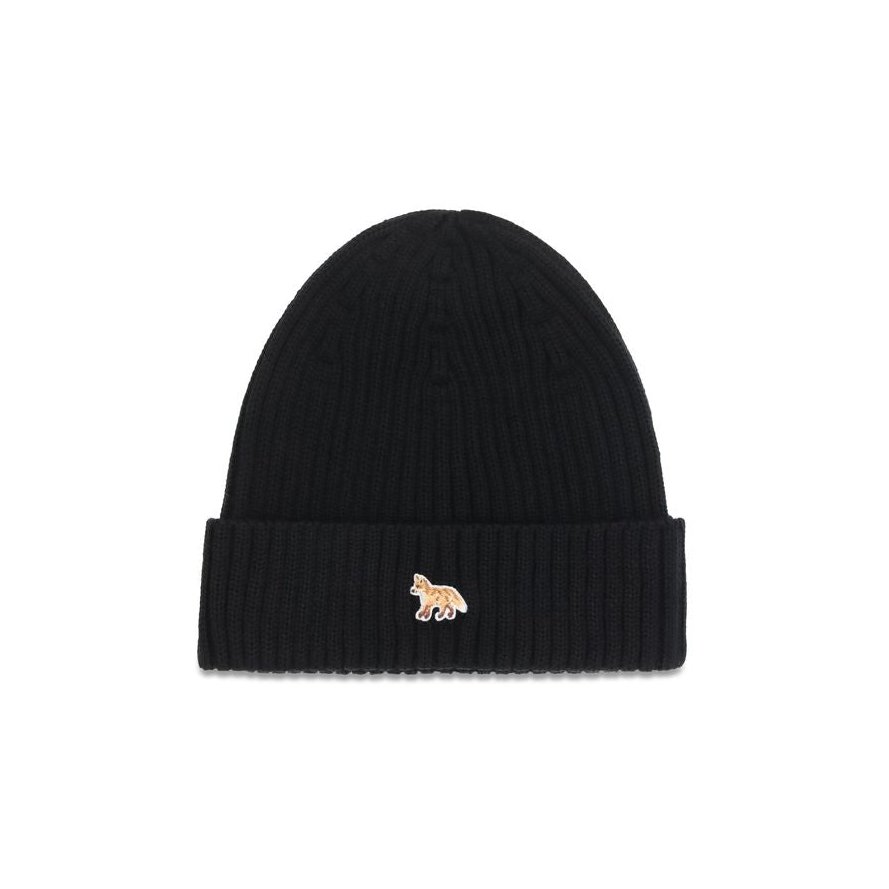 Maison Kitsuné MAPW06103KT1022P199BB Beanie — Black by Maison Kitsune