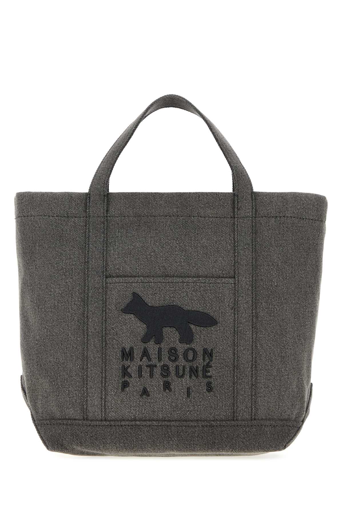 Maison Kitsune Profile Fox Tote Bag — Gray by Maison Kitsune