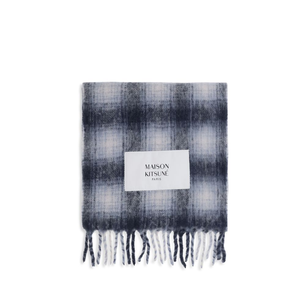 Maison Kitsuné Paris Scarf — Gray by Maison Kitsune