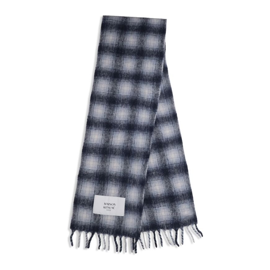 Maison Kitsuné Paris Scarf — Gray, view 2