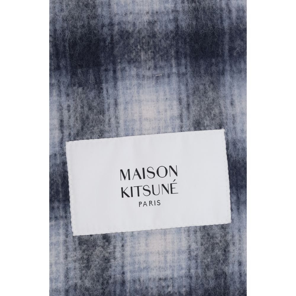 Maison Kitsuné Paris Scarf — Gray, view 3