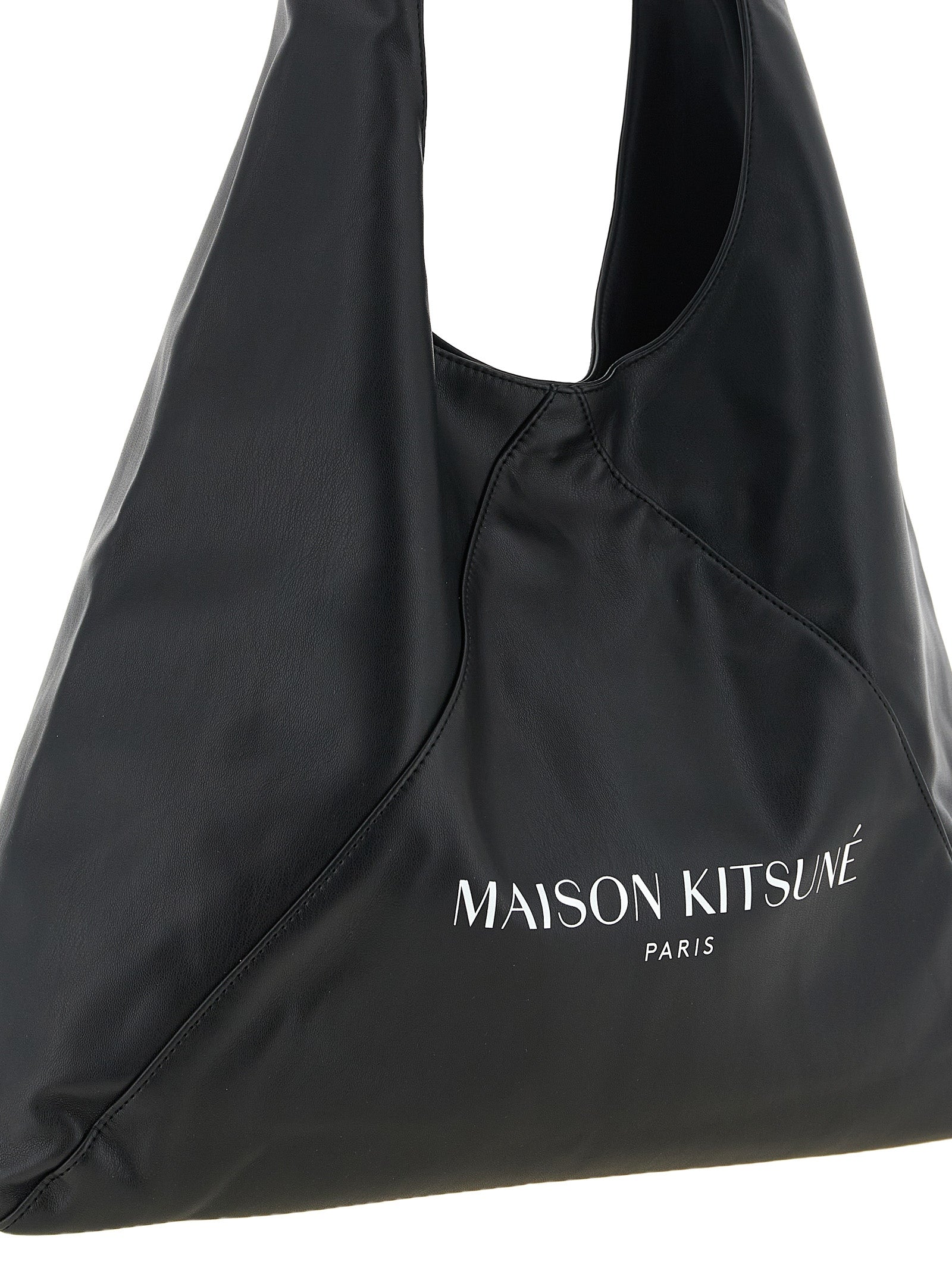 Maison Kitsuné Synthetic Shoulder Bag — Black, view 3